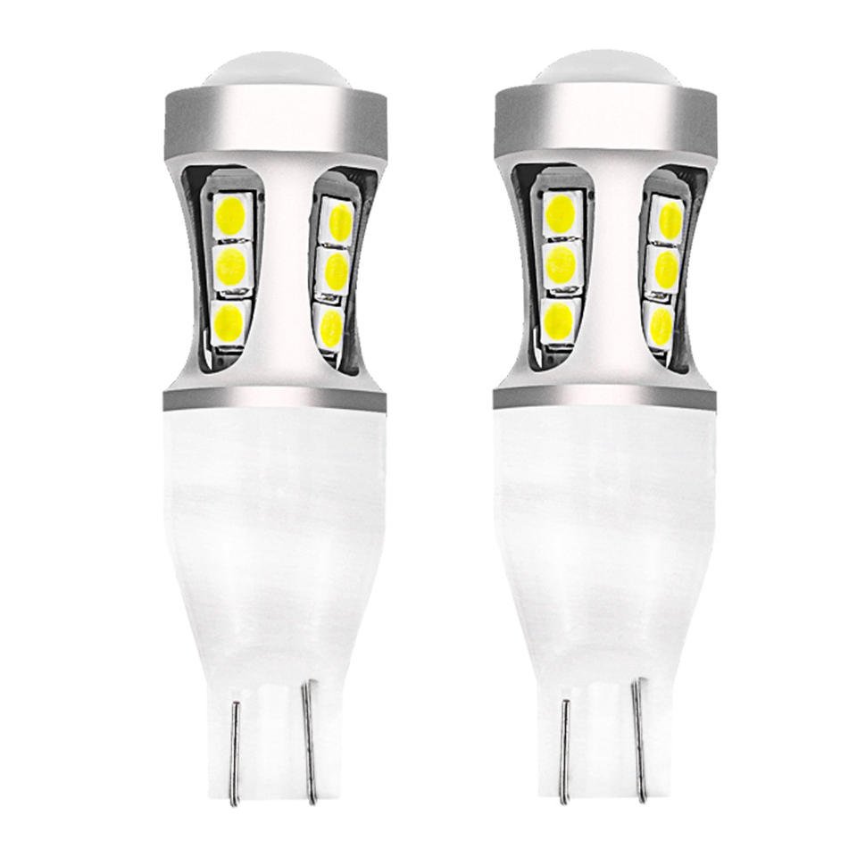 China Auto light DC 12-24V Super Bright 18smd 3030 W16W Canbus Error Free Vehicle Lighting White Bulb T15 LED