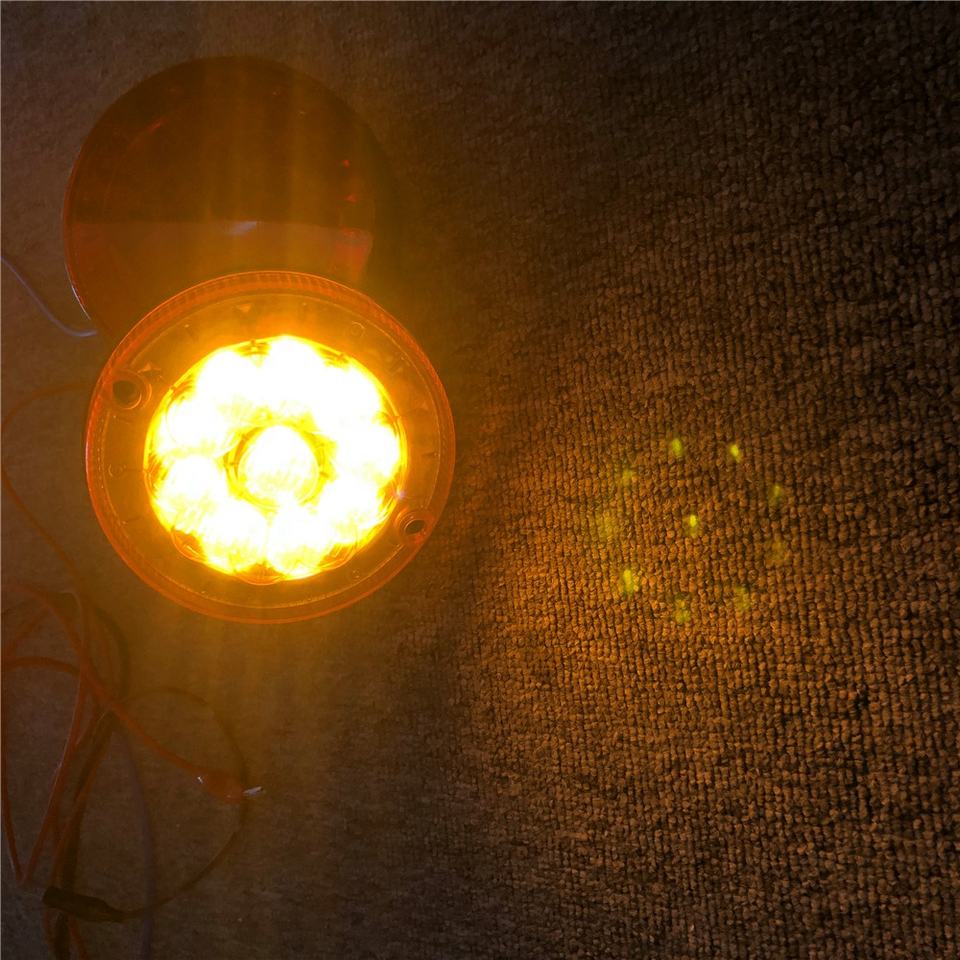 DB-5042A LED multi voltage round bus tail lamp 125mm stop brake lights